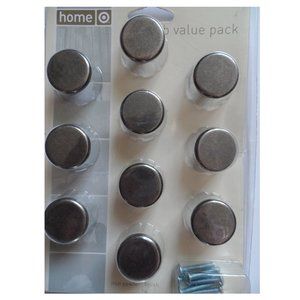 Home 30mm 10 Knob Value Pack Iron Pewter Finish